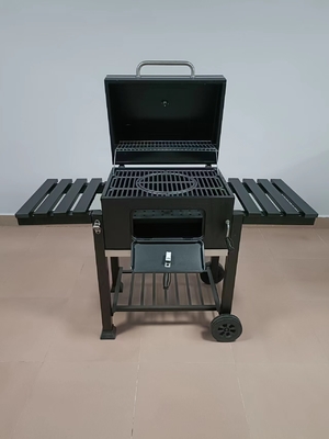 휠과 40개 킬로그램 체중 숯 BBQ 그릴  23.7 인치 가지고 다닐 수 있는 야영 그릴