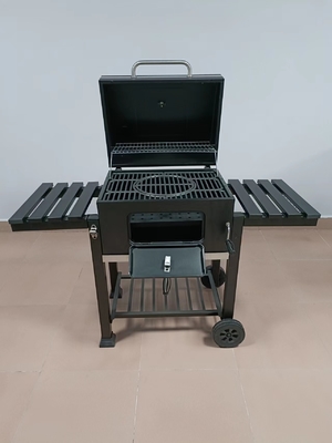 그릴을 태우는 40kgs CSA 가지고 다닐 수 있는 차콜 그릴 12.6 인치 스테인레스 강 나무