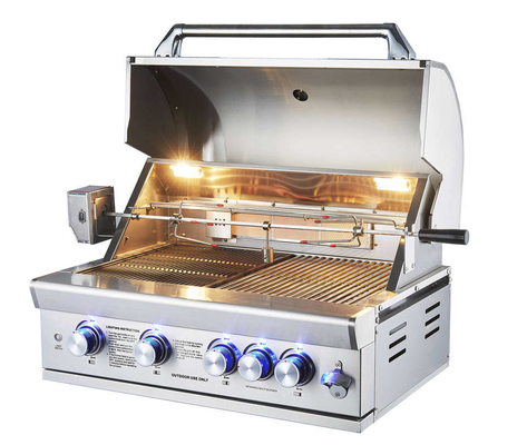 검은 법랑 CSA 정원 가스 그릴 OEM은 Bbq 가스 그릴에서 설립되었습니다